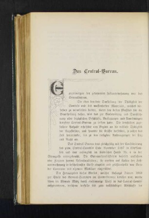 Das Central-Bureau.