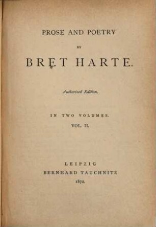 Prose and poetry : in 2 Vol., 2