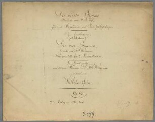 Die vierte Stimme, 4 Singstimmen, op. 63. - BSB Mus.Schott.Ha 9310-2