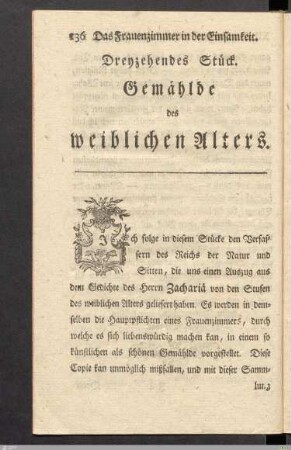 Dreyzehendes Stück.