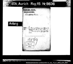 Der Verein zur Verbesserung der Pferde- und Viehzucht für die Ämter Esens, Wittmund, Berum und die Herrlichkeit Dornum