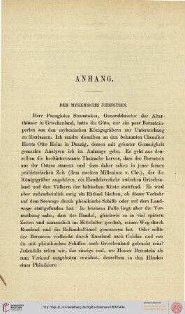 Anhang: Der mykenische Bernstein