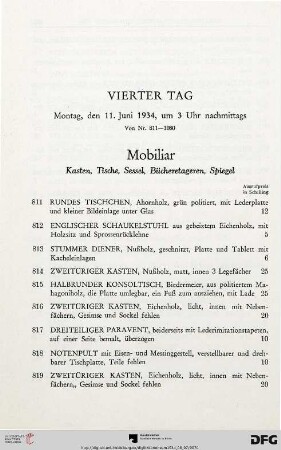 Mobiliar (Nr. 811-860)