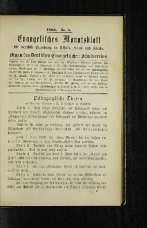 Pädagogische Thesen
