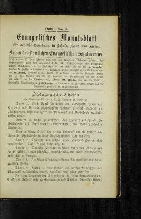 Pädagogische Thesen