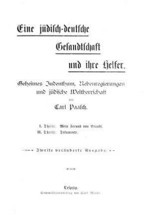 Mein Freund von Brandt / Carl Paasch