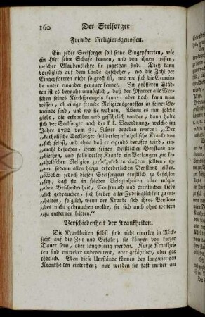Verschiedenheit der Krankheiten.
