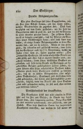 Verschiedenheit der Krankheiten.