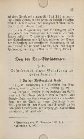Von den Bau-Einrichtungen.