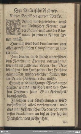 Kurtzer Begriff des gantzen Wercks