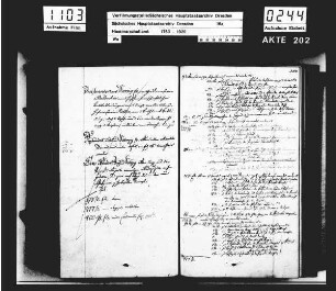 Inventar über die Gardemöbel (Gardemeuble) in Dresden