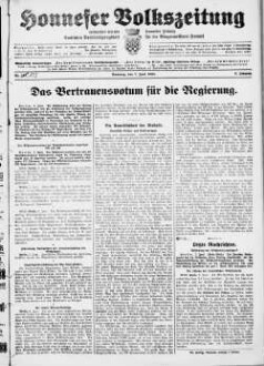 Honnefer Volkszeitung. 1889-1978