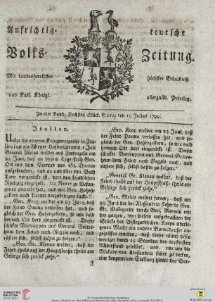 Zweiter Band. Sechstes Stück