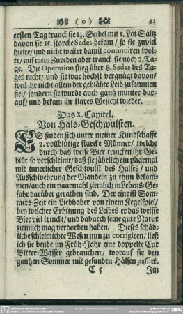Das X. Capitel. Von Hals-Geschwulsten