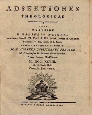 Adsertiones theologicae