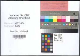 Entnazifizierung Michael Menten , geb. (Lebensmittelhändler)