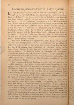 Franziskus-Jubiläums-Feier in Tokyo (Japan).