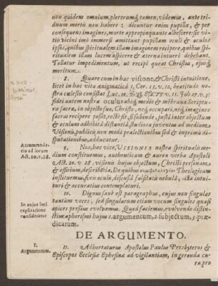 De Argumento.