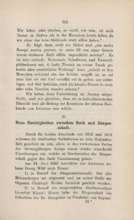 25. Neue Streitigkeiten zwischen Rath und Bürgerschaft.