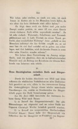 25. Neue Streitigkeiten zwischen Rath und Bürgerschaft.