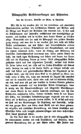 Pädagogische Reisebemerkungen aus Schweden : (Fortsetzung folgt)