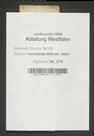 Pachtregister der Kommende Waldenburg.
