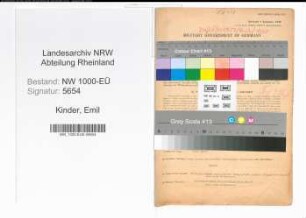 Entnazifizierung Emil Kinder, geb. 22.12.1879 (Verw.Beamter)