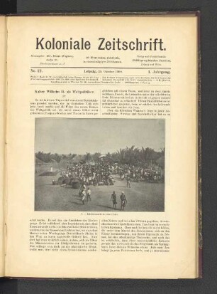 No. 22. Leipzig, 25. Oktober 1900. 1. Jahrgang.