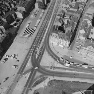 Kreuzung Juri-Gagarin-Ring und Löberstraße in Erfurt : Blickrichtung Nordosten