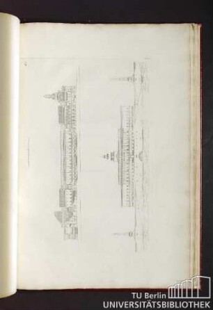 Pl. 3. Coupe et élévation de l'hotel de ville de Mr Sobre.