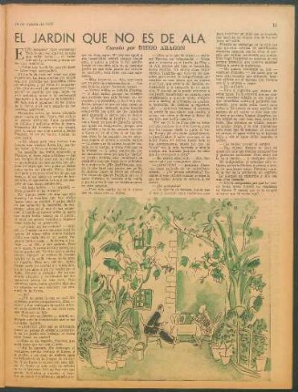 El jardín que no es de ala : Cuento por Diego Aragon