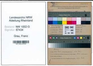 Entnazifizierung Franz Grau, geb. 24.10.1890 (Schneider)