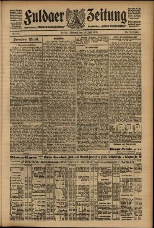 Zweite Ausgabe vom Mittwoch, den 15. Juli 1908.
