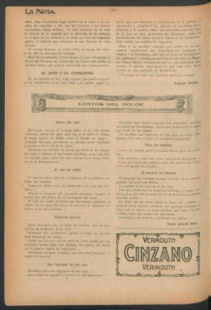 Cantos del dolor