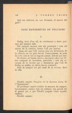 Dues banderetes de Voltaire