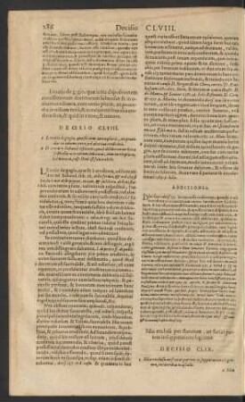Decisio CLVIII.