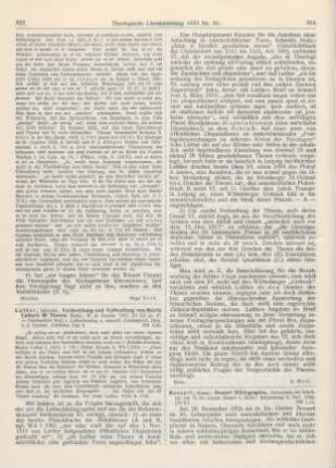363-364 [Rezension] Luther, Johannes, Vorbereitung und Verbreitung von Martin Luthers 95 Thesen