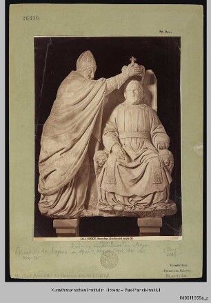 Krönungsgruppe mit König Alfons II. von Neapel