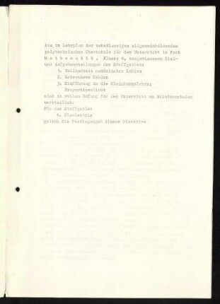 Die im Lehrplan der zehnklassigen allgemeinbildenden polytechnischen Oberschule ...