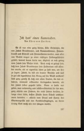 137-156, Ich hatt' einen Kameraden