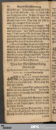 Von der Menschwerdung JEsu Christi.