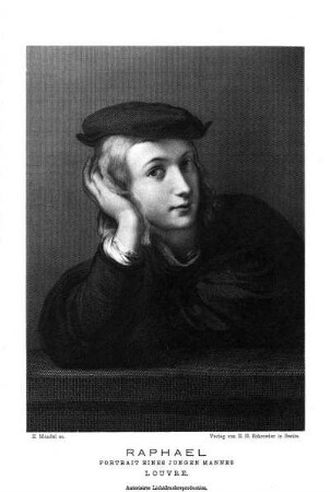 Raphael Portrait Eines Jungen Mannes Louvre