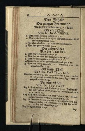 Der Inhalt: Der ganzen Grammatic