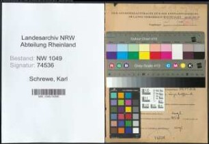 Entnazifizierung Karl Schrewe , geb. 20.05.1916 (Polizist)