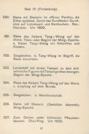 Saal IX (Fortsetzung)