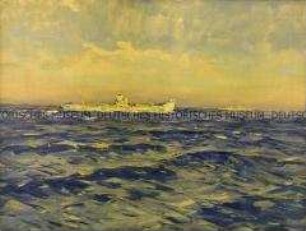 Schiffs-Konvoi im Mittelmeer