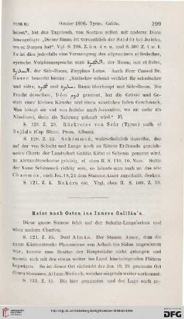 Reise nach Osten ins Innere Galiläa’s