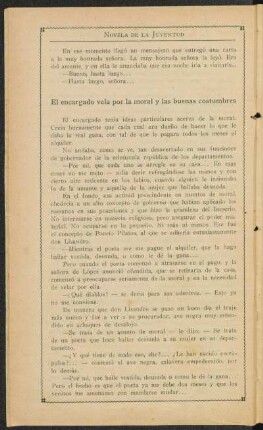 El encargado vela por la moral y las buenas costumbres