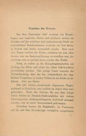 Ursachen des Krieges
