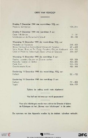 Orde van verkoop